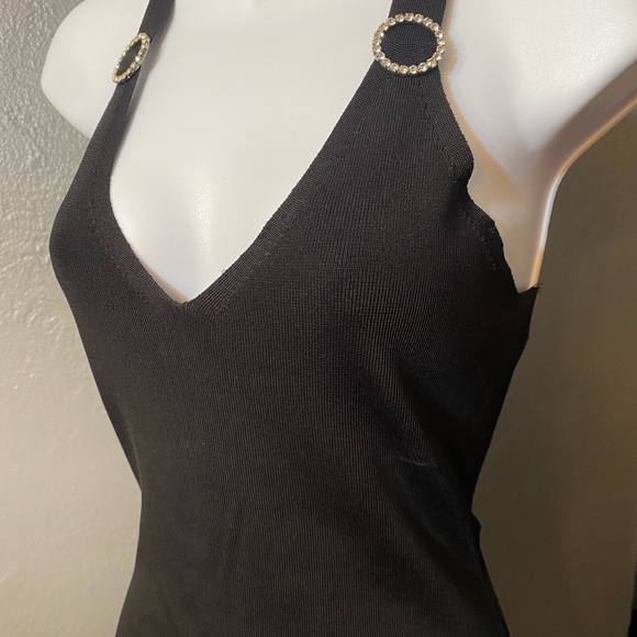 INC INTERNATIONAL CONCEPTS Black Sweater Cami/Tank With rhinestone Detail - Picture 7 of 16
